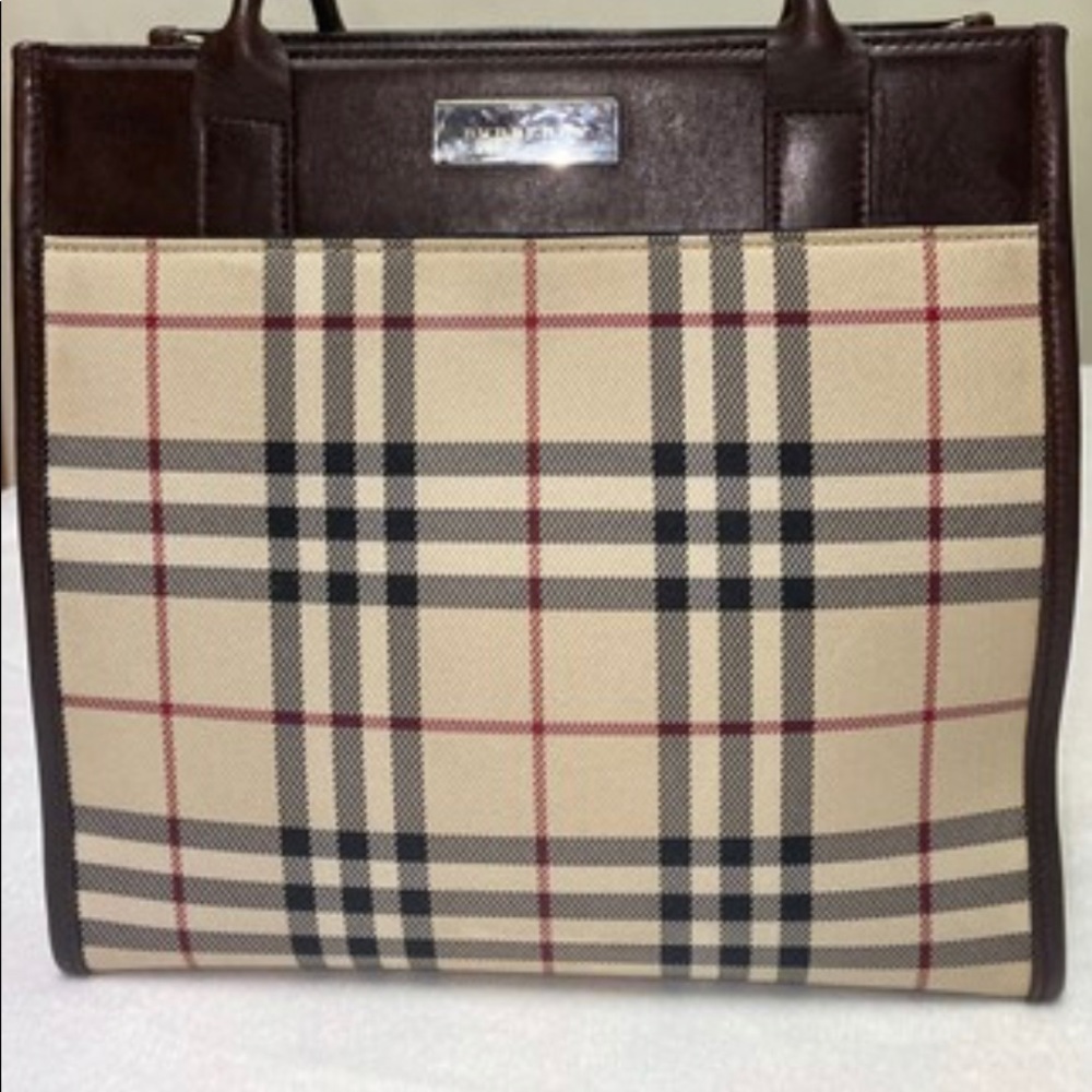 Burberry Nova Check Small Tote Bag/Satchel
